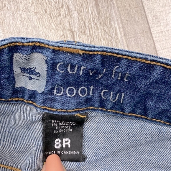 Mossimo jeans curvy fit bootcut size 8R - Picture 5 of 6
